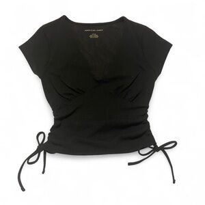American Eagle Outfitters Black Short Sleeve Top